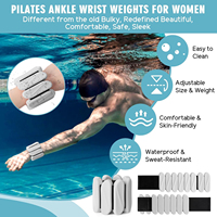 Ensemble de poids en silicone pour chevilles et poignets, 1 paire de sangles lestées réglables pour bras et jambes, idéal pour le jogging, la danse et l'entraînement de force pour femmes