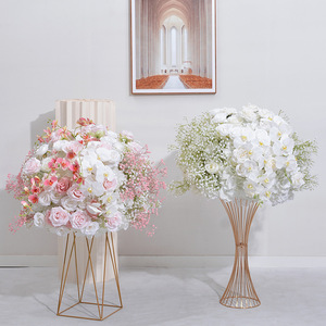 <span class=keywords><strong>Support</strong></span> de présentation de boule de fleurs artificielles en plastique pour décoration extérieure de centre de table de mariage professionnel de luxe - Product Image 6
