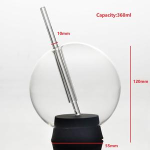 Jar Garrafa De Vidro De Vinho Esférico 360ml Bebida Leite Bola Redonda Vidro Em Forma Festa Contemporânea Vidro De Uísque <span class=keywords><strong>Mr</strong></span> Panda - Product Image 2