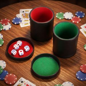 Vaso para Dados de Unicornio con Forro de Terciopelo y Cuero PU Engrosado, Diseño Sólido, para Uso en KTV, Bares y Pubs Nocturnos - Product Image 1