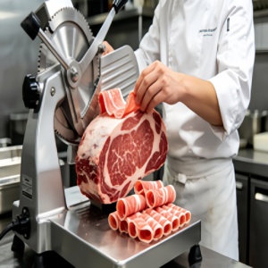 Máquina Rebanadora de Carne Eléctrica de 1.5mm para Cortar en Rodajas Finas, Ideal para Cecina, Jamón, Queso y Carne Asada - Product Image 2