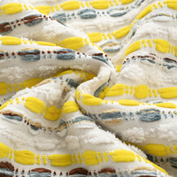 Vente en gros de tissus pour rideaux de luxe modernes 100% polyester tissu jacquard épaissi pour textile à la maison