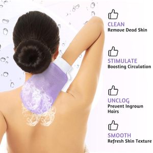 Guantes de Ducha Exfoliantes de Rayón, Eliminan la Piel Muerta sin Dolor, Guante de Masaje Corporal, Ecológico, Suave y Cómodo - Product Image 3