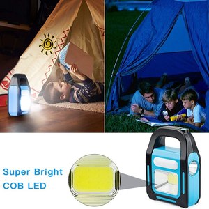 Lámpara LED COB 3 en 1 con Carga Solar USB, Linterna Portátil para Camping, Impermeable, Linterna de Emergencia, Luz para Tienda de Campaña - Product Image 2