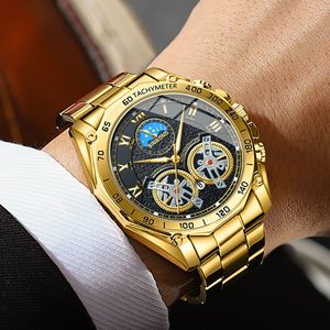 นาฬิกาข้อมือผู้ชาย Binbond 4833 Tourbillon ระบบไขลาน โครงสร้างโปร่งใส ขนาด 44 มม. ตัวเรือนสแตนเลส สไตล์ธุรกิจ เรืองแสง กันน้ำ - Product Image 2