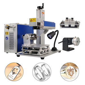 50W/60W/100W JPT Fiber <b>Laser</b> Air-Cooled Marking <b>Machine</b> with AI Support for Jewelry Engraving & <b>Cutting</b> - Product Image 1