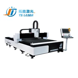 Tuosheng Aluminium Plaat Plaat Metaal Laser Cutter Enkele Tafel Plaatwerk Verwerking Fiber Cnc Laser Snijmachine