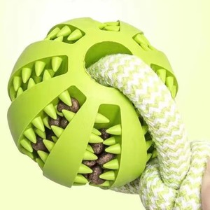 Interactief Outdoor Training Speelgoed 5Cm Katoenen Touwbal Met Eva Rubber Tanden Poetsen Hond Kauwspeelgoed Voor Grote Kleine Honden Katten - Product Image 5