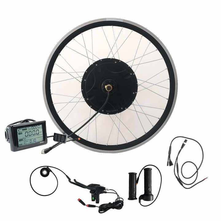 electric motor for 20 inch bicycle 20-Inch Bike Rear Hub Kit, 48V 2000W Electric Bike Conversion Kit, Fat Tire Hub Motor Conversion Kit with LCD Display : Sports & Outdoors By adding an electric motor wheel 20 Inch 20x4.0 Geared Hub