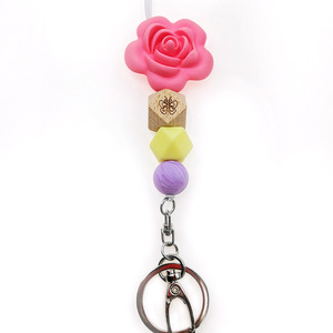 สายคล้องคอลูกปัดซิลิโคนแบบกำหนดเองพวงกุญแจสร้อยคอเชือกเส้นเล็กแบบน่ารักสำหรับครู - Product Image 6
