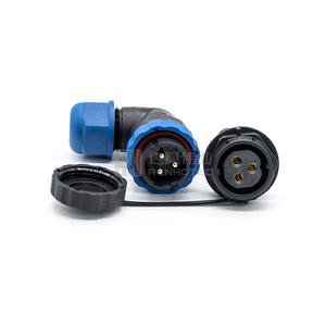 Conector de <span class=keywords><strong>3</strong></span> pines SP2116/P3 SP2112/S3, enchufe de ángulo recto, resistente al agua - Product Image 1
