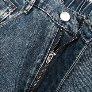 <span class=keywords><strong>Jeans</strong></span> Larghi e Comodi OEM, <span class=keywords><strong>Pantaloni</strong></span> in Denim Grigio Vintage Lavato, Vita Elastica, Stile Streetwear Casual - Product Image 3