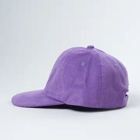 Gorra Snapback de 6 Paneles, Perfil Bajo, Premium, con Bordado Personalizado, de Pana, Sin Estructura, de Alta Calidad, con Visera Plana, Ajustable, Venta al Por Mayor