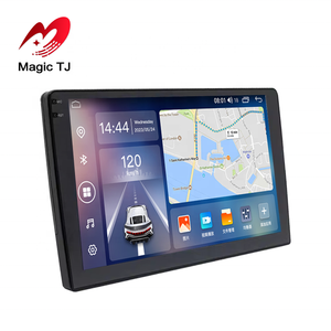 QLED Unit kepala Audio mobil, <span class=keywords><strong>Android</strong></span> 14 inci 9/10 inci Universal GPS Navigator 8 + 128G 1280*720 Amplifier DSP CarPlay dasbor - Product Image 3