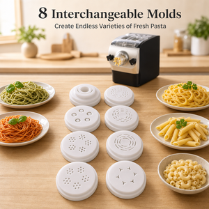 Machine à pâtes et nouilles électrique intelligente compacte, automatique, silencieuse, facile à utiliser, pour la maison, <span class=keywords><strong>8</strong></span> <span class=keywords><strong>disques</strong></span> - Product Image 4