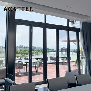 <span class=keywords><strong>Porta</strong></span> Pieghevole in Alluminio AOSTTER Certificata NFRC <span class=keywords><strong>a</strong></span> Taglio Termico, Doppio Vetro, Moderna per Esterni e Patio - Product Image 3