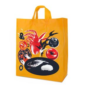 ถุงใส่อาหารพลาสติกพิมพ์ลายกราเวียร์แบบย่อยสลายได้โลโก้ตามสั่งสำหรับส่งอาหารในร้านอาหาร - Product Image 1