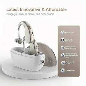 Aide auditive numérique rechargeable avancée pour les personnes âgées Technologie de réduction du bruit supérieure Qualité sonore claire et durable - Product Image 3