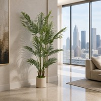 Große Künstliche Tropische Palme 180cm Dekorative Topfpflanze für Zuhause Büro Restaurant Hotel und Lobby