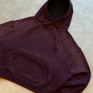 Sudadera con Capucha de Alta Calidad, Estilo Urbano, Personalizable, Lisa, Talla Grande, 380 g/m², Felpa Francesa, Lavado Ácido Vintage, Decolorada por el Sol, para Hombre - Product Image 4