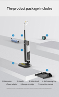 RedKey-Vadrouille intelligente sans fil, aspirateur à sec et humide W12 SE multi-surfaces, nettoyeur de sol à main sans fil, autonettoyant