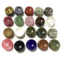 Großhandel Crystal Ball Display Bases Geschnitzte Natur Multi Color Mix Quarz runde geformte Kugel halter für Sphere Stand