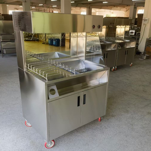 Thương Mại Thiết Bị Nhà Bếp Thép Không Gỉ 4 Nhiệt Đèn Ấm Hơn Trạm Với Tủ Lưu Trữ Cho Qsr Chuỗi Nhà Hàng - Product Image 6