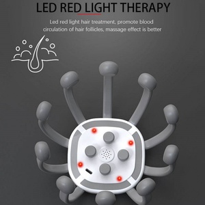 เครื่องนวดศีรษะไร้สายรูปปลาหมึก ช่วยผ่อนคลาย บรรเทาความเครียด นวดศีรษะด้วยระบบสั่นสะเทือน - Product Image 3