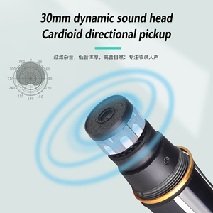 GAW-E6 UHF Microphone sans fil home k song audio téléphone portable carte son en direct microphone d'enregistrement - Product Image 4