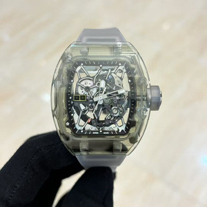 Reloj Mecánico Automático de Pulsera para Hombre, Moderno y Elegante, con Caja de Cristal en Forma de Barril 3502, Tourbillon, Resistente al Agua - Product Image 1