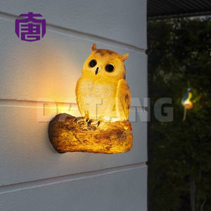 Lampe statue de hibou en fibre de verre pour extérieur, IP65, décoration de Noël pour la maison, décoration de fête d'anniversaire, pour aménagement paysager, décoration de Noël extérieure - Product Image 3