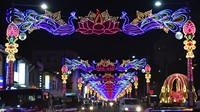 Luces LED 2D Personalizadas para Exteriores con Motivos Transversales para Decoración de Diwali