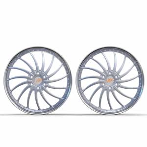 <span class=keywords><strong>Hot</strong></span> <span class=keywords><strong>Wheels</strong></span> Car Rim Deep Dish 2 piezas 18 19 20 21 22 23 24 pulgadas Silver Face Chrome Lip para Camaro Cadillac XLR <span class=keywords><strong>Lamborghini</strong></span> - Product Image 3