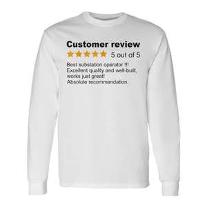 T-shirt à manches longues pour opérateur de poste de transformation, évaluation 5 étoiles, chemise de travail - Product Image 1