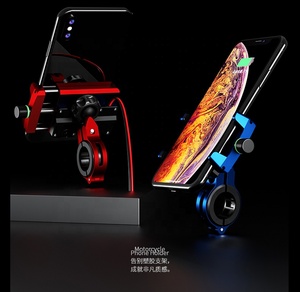 <span class=keywords><strong>Specchio</strong></span> retrovisore Staffa Smartphone Universale Del Telefono Del Supporto Della Bici Della Bicicletta Mount/Supporto con il Caricatore USB - Product Image 5