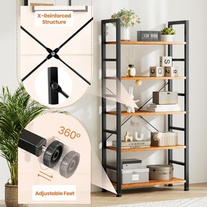 Librería moderna <span class=keywords><strong>de</strong></span> 5 capas al por mayor <span class=keywords><strong>de</strong></span> alta fábrica, librería <span class=keywords><strong>de</strong></span> hierro y <span class=keywords><strong>Metal</strong></span> <span class=keywords><strong>para</strong></span> el hogar, <span class=keywords><strong>oficina</strong></span>, cocina, sala <span class=keywords><strong>de</strong></span> estar - Product Image 5