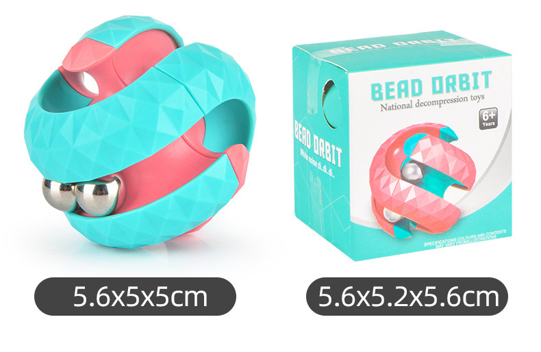 2022 Amazon's most popular decompression orbital gyro toys fidget bead orbit with 4 kinds of color for adult and kids Gifts