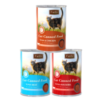 Friandises humides professionnelles pour chats 400g, riches en protéines, sans céréales, pour la santé de la peau et du pelage et des dents propres