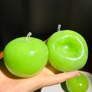 Juguete Sensorial Antiestrés de TPR con Sonido Crujiente, Bola de Alivio del Estrés con Forma de Manzana Verde Helada - Product Image 4