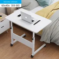 Bureau d'ordinateur portable réglable et mobile pour chevet, design moderne et simple en métal, pour usage domestique, mobilier de bureau, modèle Sc11