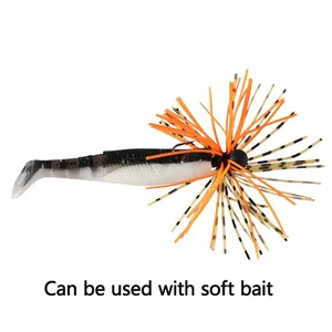 TAKEDO LD11 Couverture Creeper Jigs 3.5G 5G <span class=keywords><strong>Fil</strong></span> Appât Caoutchouc Tête de Gabarit Crochet Silicone <span class=keywords><strong>Fil</strong></span> Barbe <span class=keywords><strong>Leurre</strong></span> Crochets Basse <span class=keywords><strong>Truite</strong></span> Pêche - Product Image 4