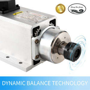 Motor de Husillo Cuadrado Refrigerado por Aire Zhong Hua Jiang 4KW ER25 220V/380V para Máquina de Grabado CNC Router 18000RPM - Product Image 3