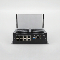 PC Mini Industri Intel Tanpa Kipas Quad Core 2.0GHz M415F/J4125 Memori RAM Maksimal 16G VGA LVDS IPC6000