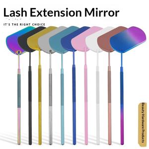 Espejo Cuadrado Multiusos de Acero Inoxidable, Espejo Portátil de Mano para Pestañas y Maquillaje para Profesionales de Belleza, Venta Internacional - Product Image 1