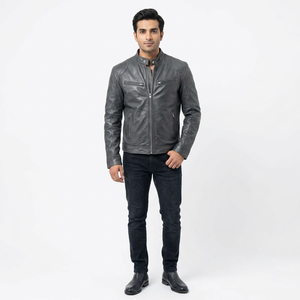 2026 <b>Leather</b> Motorcycle <b>Jacket</b> Men Slim Short-Coat Collar PU <b>Jackets</b> Autumn <b>Winter</b> Windproof <b>Leather</b> <b>jacket</b> for men - Product Image 1