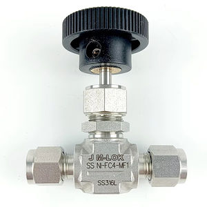 1/4 "d डबल फर्नियम सुई वाल्व स्टेनलेस स्टील अभिन्न बोनेट सीधे पैटर्न सुई वाल्व - Product Image 1