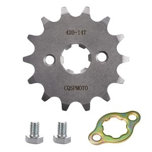 Corrente de Transmissão Dianteira para Motores 420 14T 17mm para Motos de Trilha 50-160cc, Quadriciclos, Karts, Z50, CT70 e Mopeds - Venda Quente - Product Image 1