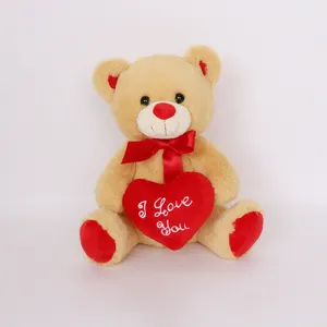 Dia dos Namorados Presente Pelúcia Stuffed Animal Teddy Bear Brinquedos Design Livre Personalizado Personalizado Boneca Personalizado Animal Fabricante