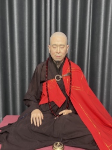 รูปปั้นพระแบบดั้งเดิมคุณภาพสูงรูปปั้นมาสเตอร์เซนหุ่นขี้ผึ้งทำจากซิลิโคนเหมือนจริงขนาดเท่าของจริง - Product Image 4