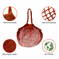 Tas Belanja Ramah Lingkungan dari Kain Katun 100% yang Dapat Digunakan Kembali, Bebas Sampah, dengan Logo Custom, Dapat Dicuci, untuk Buah, Sayur, dan Produk Lainnya